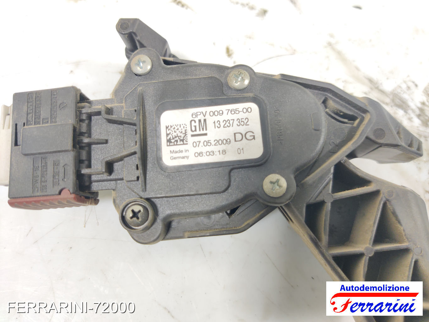 Pedale Acceleratore OPEL INSIGNIA A G09 2.0 CDTI 2008-2017 13237352