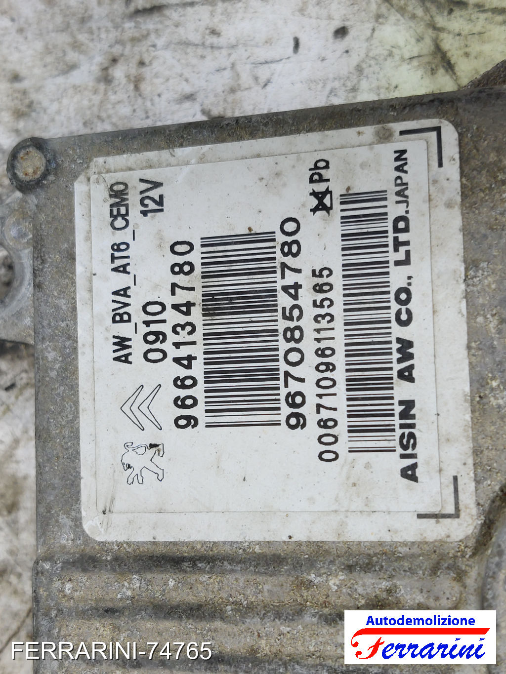 Centralina cambio automatico Aisin CITROEN C4 GRAND PICASSO 1 UA 2.0 HDI 165