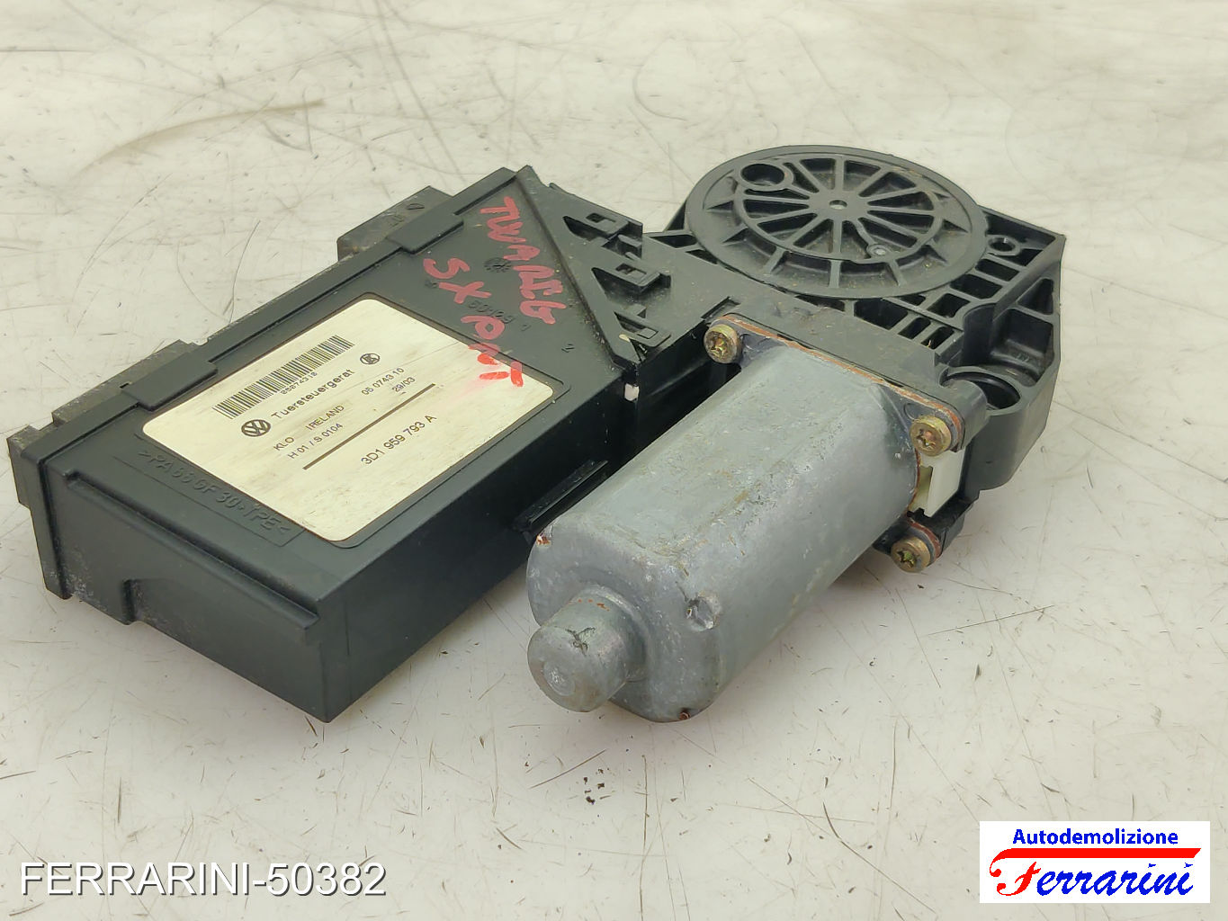 Motorino Alzavetro VW TOUAREG 7P5, 7P6 3.6 V6 FSI 2010-2018 3D1959793A