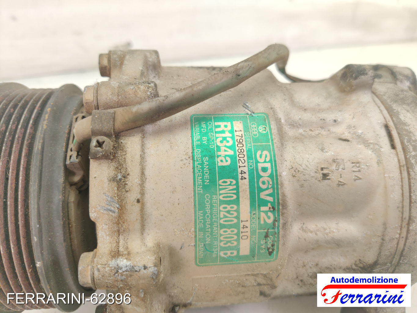 Compressore Clima VW POLO 9A, 9N 1.4 16V 2001-2008 6N0820803B, 6N0820803C 7