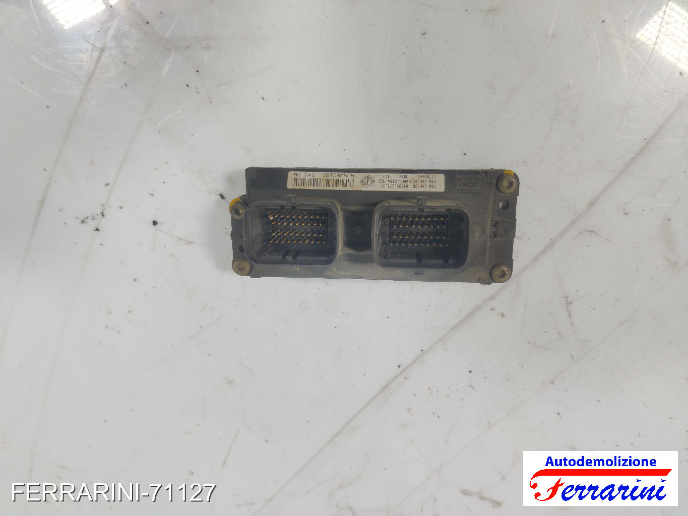 Centralina Motore FIAT PANDA 169 1.1 2003-2012 51798646, 6160137101, 6DSW5C191 8