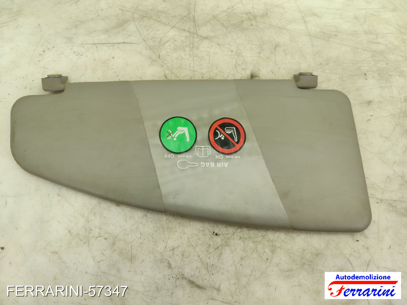 Aletta Parasole FIAT DOBLO 119, 223 2003-2010 destro, dx 0735294013, 735306354 6