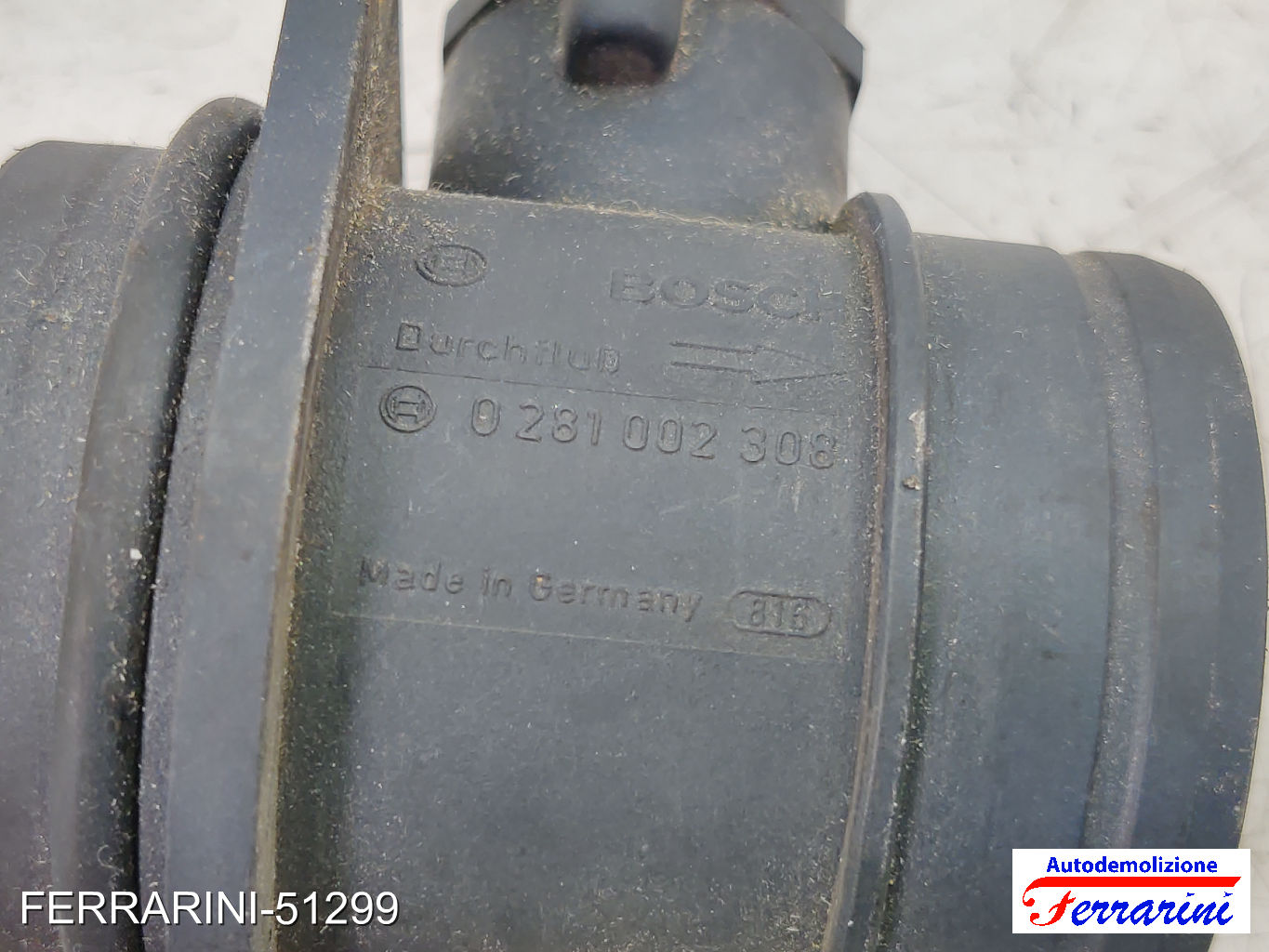 Debimetro FIAT STRADA PICK-UP 178, 278 1.9 JTD 2003-2009 0281002308, 60816448