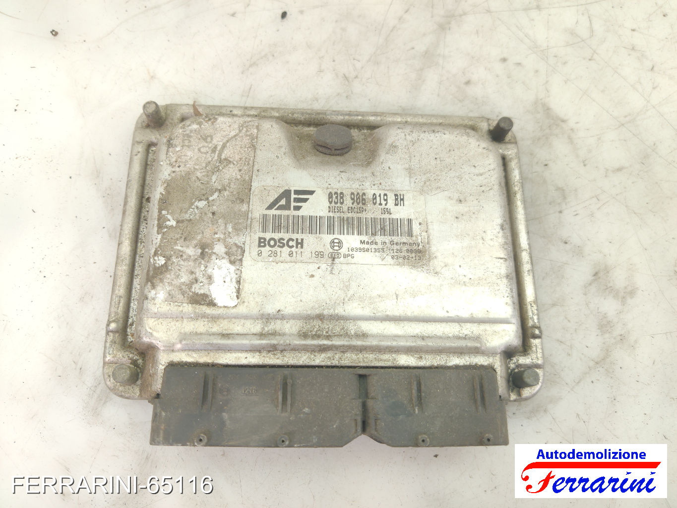 Centralina Motore SEAT ALHAMBRA 7V8, 7V9 1.9 TDI 4MOTION 2002-2008 038906019BH