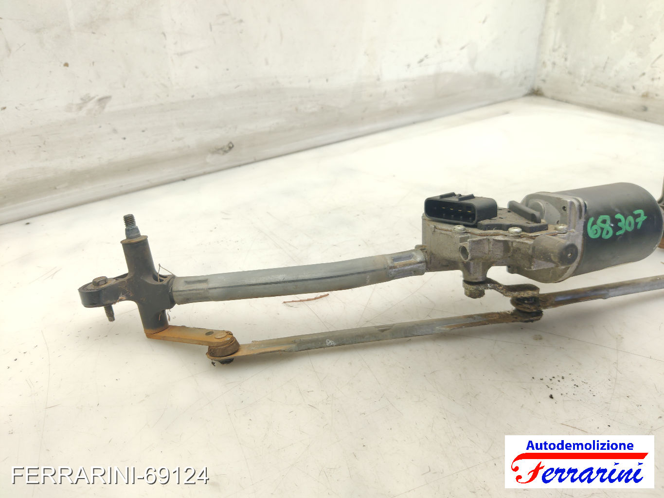 Spazzacqua Motorino Tergicristallo FIAT PUNTO 188 1999-2006 anteriore, frontale 6