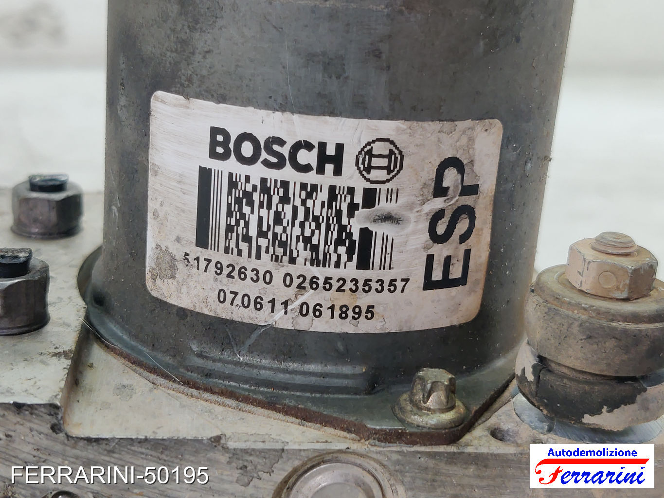 Centralina Pompa Abs ALFA ROMEO GT 937 1.9 JTD 2003-2010 51792630, 0265235357 7