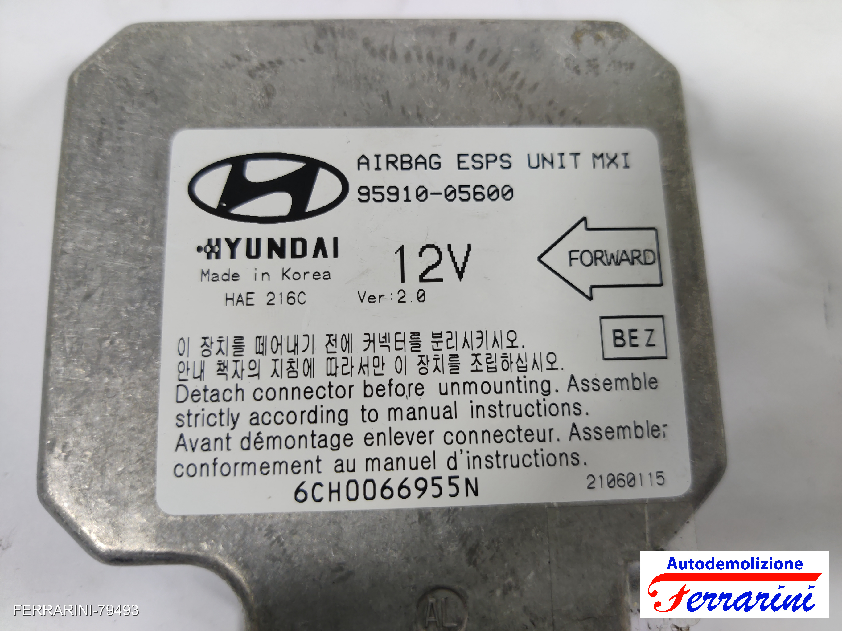 Centralina Airbag HYUNDAI ATOS MX 2003-2008
