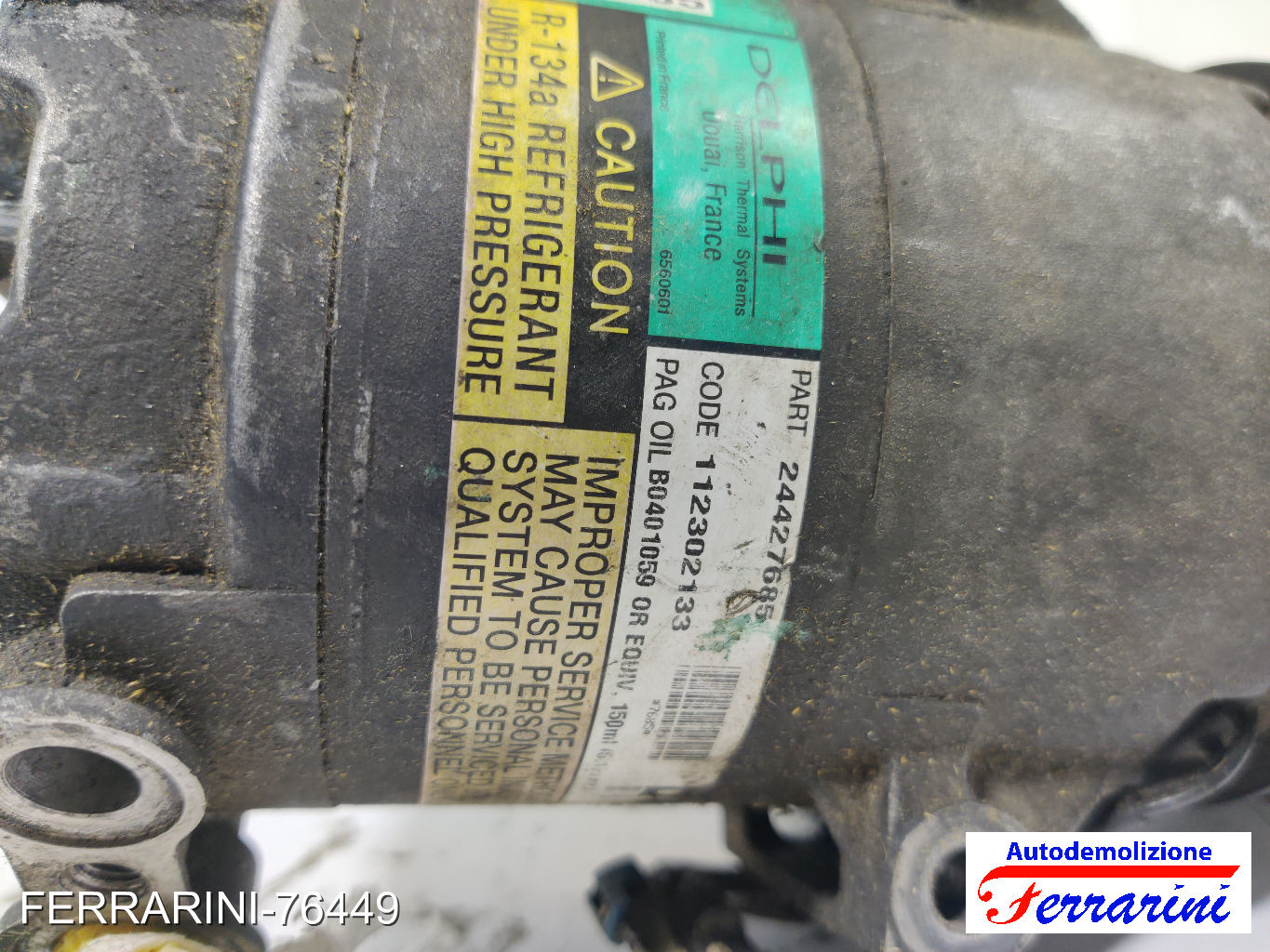 Compressore Clima OPEL CORSA C X01 1.0 2000-2003 24427685, 6561047, I24427685 8
