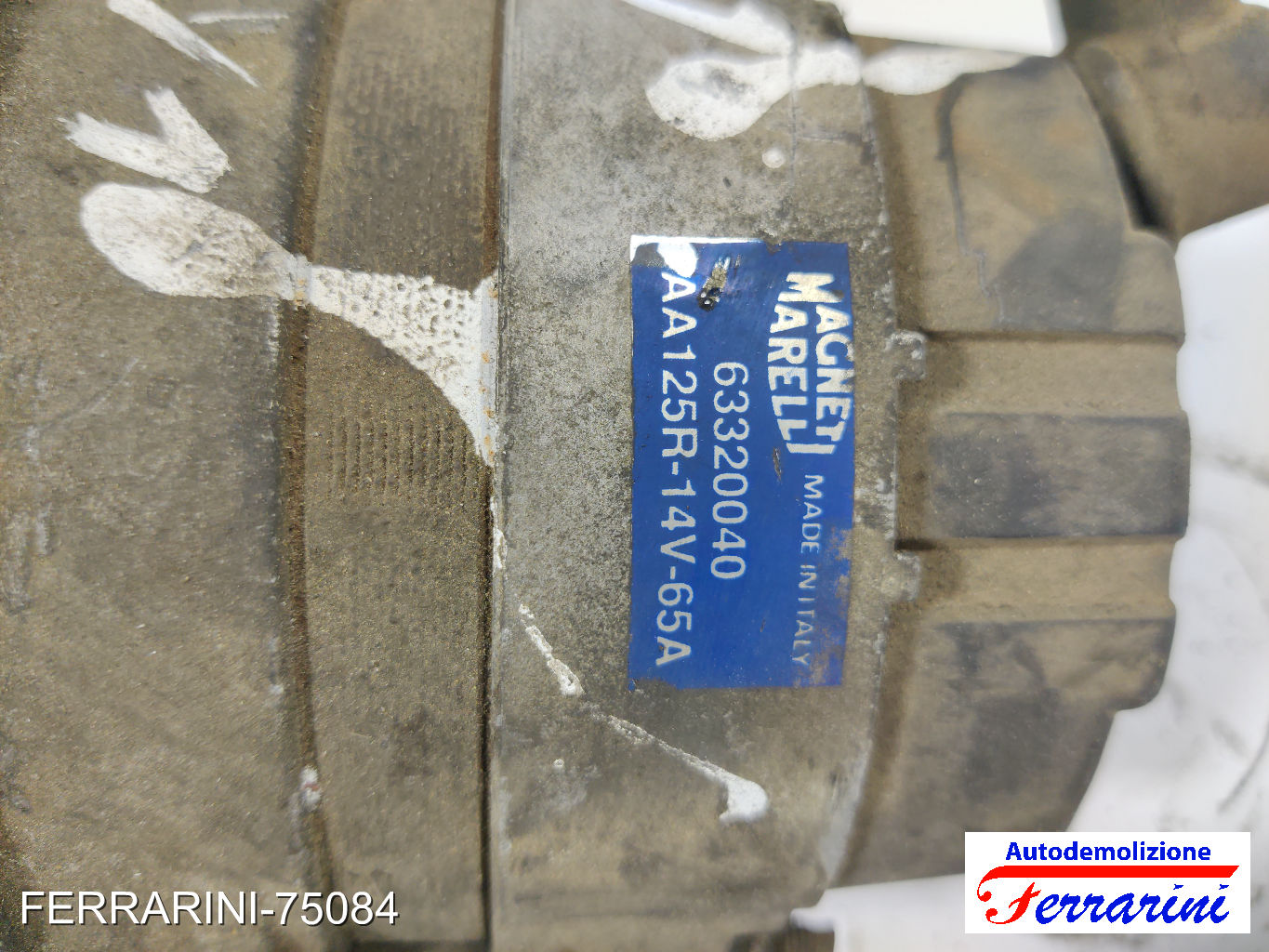 Alternatore FIAT PANDA 141 900 1992-1996 63320040, AA125R