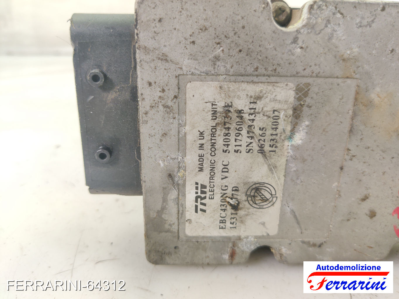 Centralina Pompa Abs FIAT CROMA 194 1.9 D MULTIJET 2005-2011 51796048, 54084739E