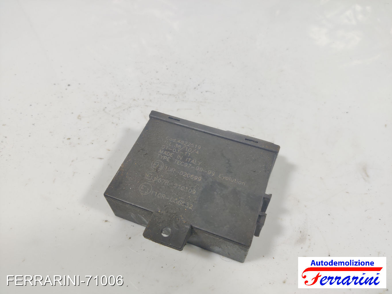 Centralina Gpl LANCIA Y 840 1.2 16V 1997-2003 TEC99, 4821037, DGM48708