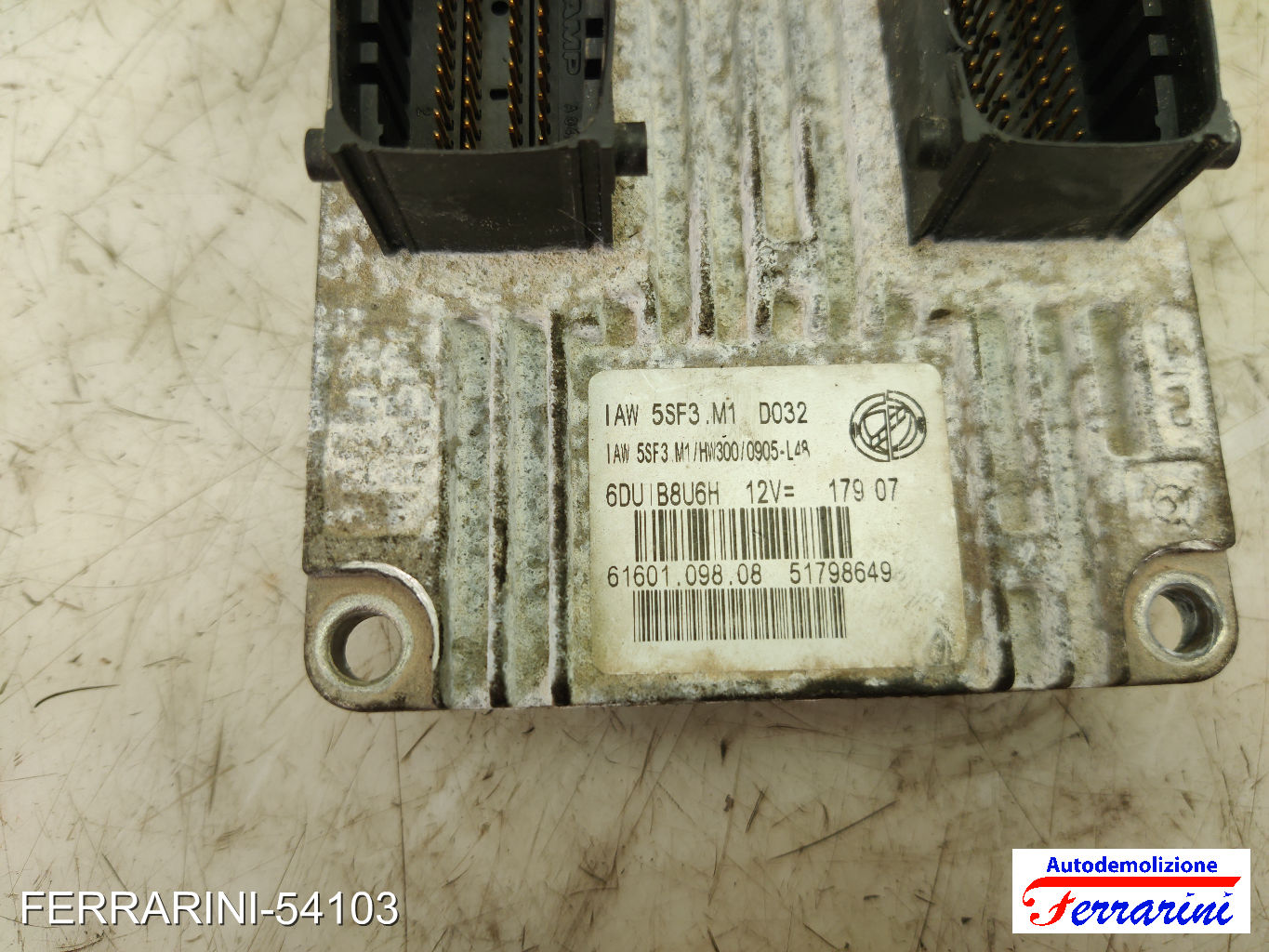 Centralina Motore FIAT GRANDE PUNTO 199 1.2 2005-2009 51798649, 6160109808 6