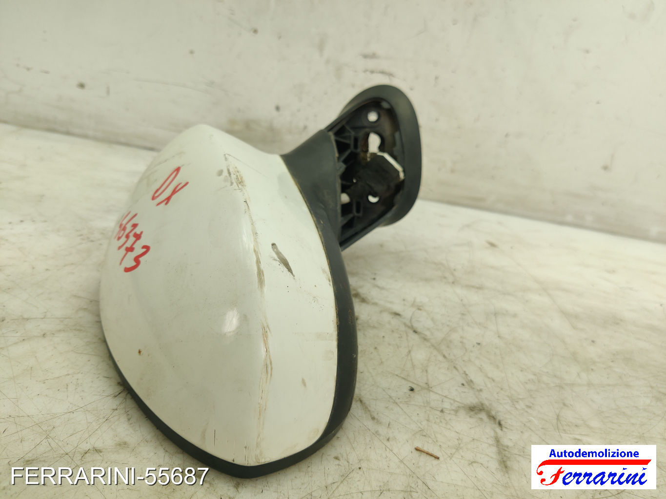 Specchietto Laterale FIAT PUNTO 199 2012-2023 destro, dx 296/A BIANCO DIVINO