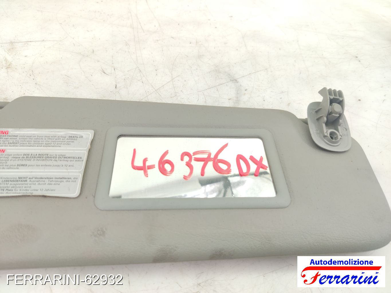 Aletta Parasole RENAULT CLIO 2 BB, CB 1998-2010 destro, dx 8200240038