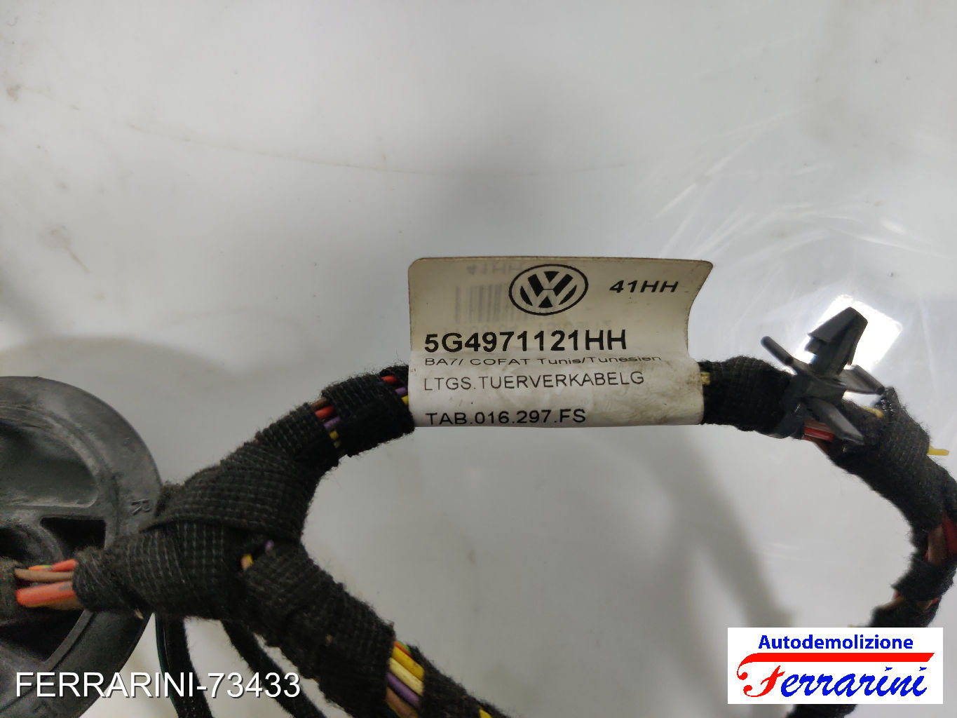 cablaggio sportello VW GOLF 7 5G1, BE1, BE2, BQ1 2012-2020 Frontale Destra