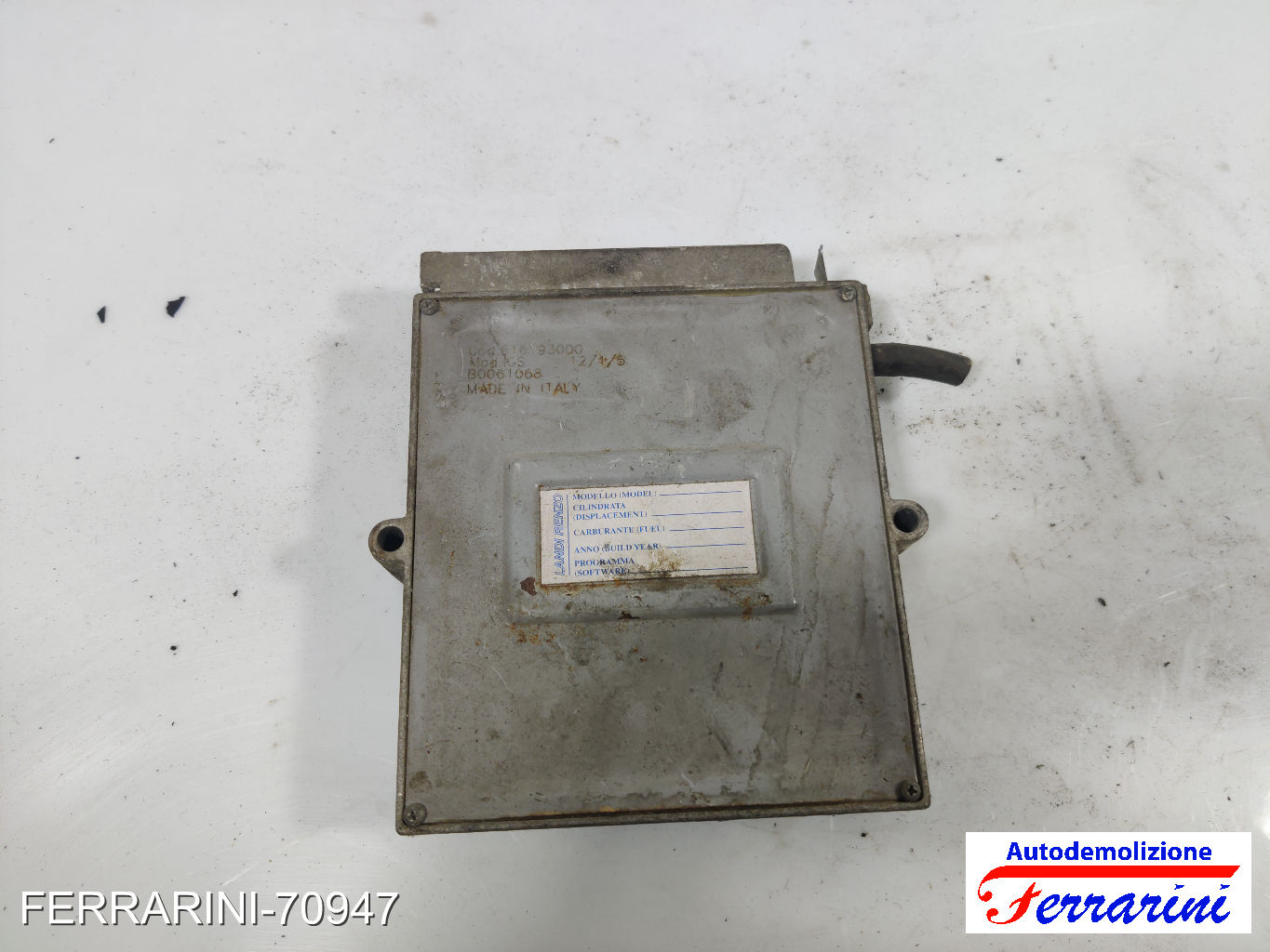 Centralina Gpl OPEL MERIVA A X03 1.4 16V TWINPORT 2004-2010 616193000