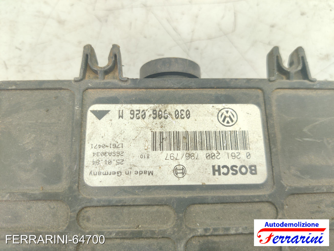 Centralina Motore VW POLO 80, 86C 1.0 CAT 1989-1994 030906026M, 26SA3034 6