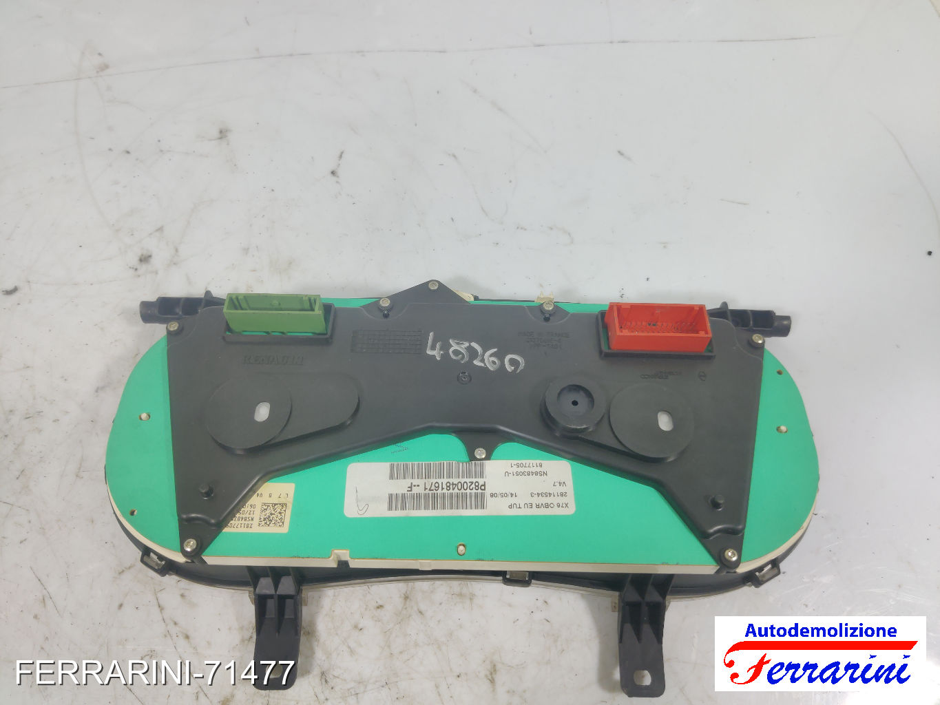 Quadro Contachilometri RENAULT KANGOO KC0/1 1.2 16V 2001-2023 8200481671 9