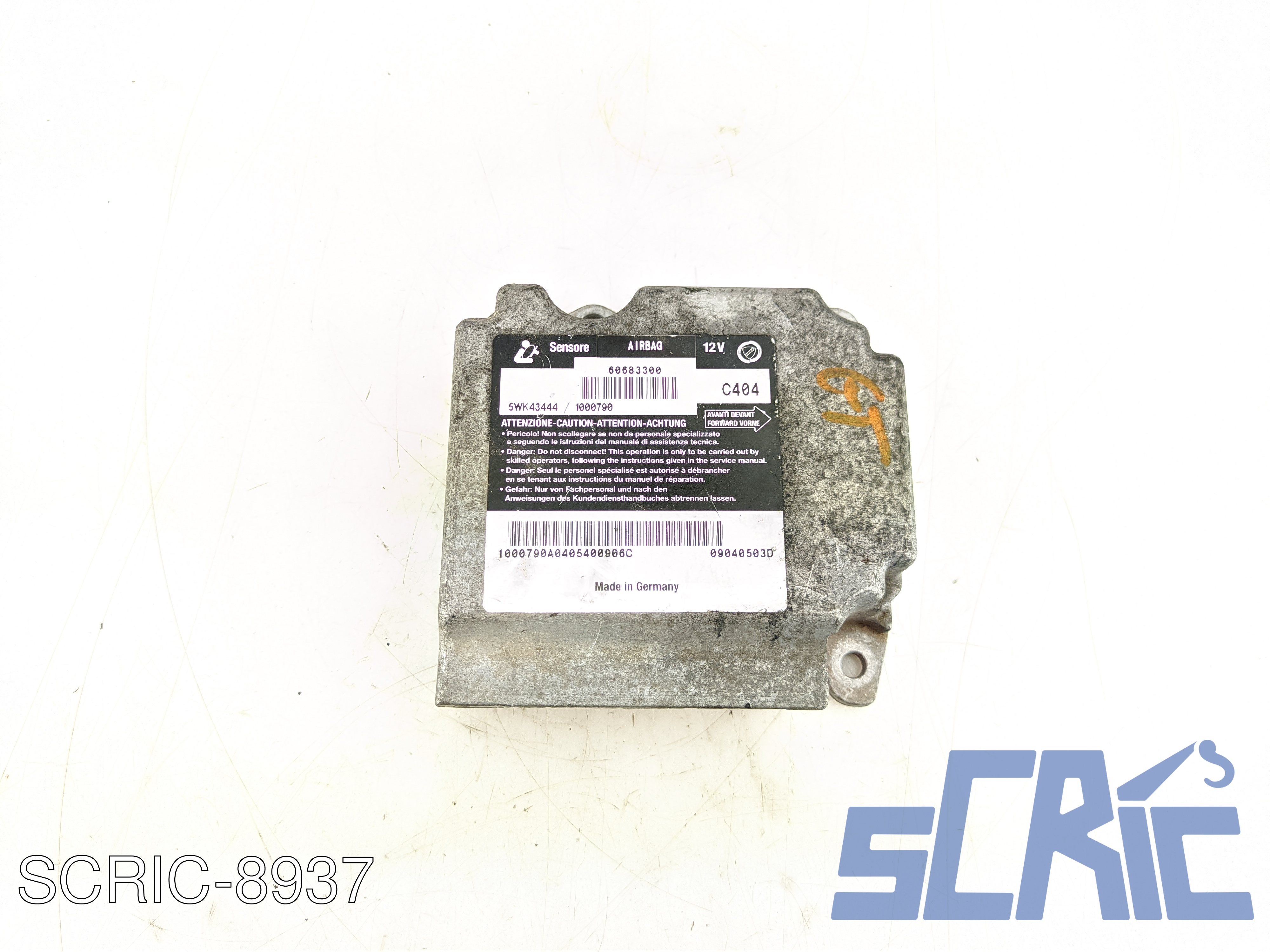 Centralina Airbag ALFA ROMEO GT 937 2003-2010 60683300, 5WK43444, 1000790
