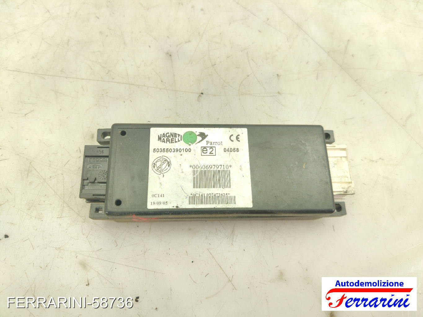centralina Bluetooth Stereo Radio FIAT 500 312 2007-2023 60697971, 00606979710