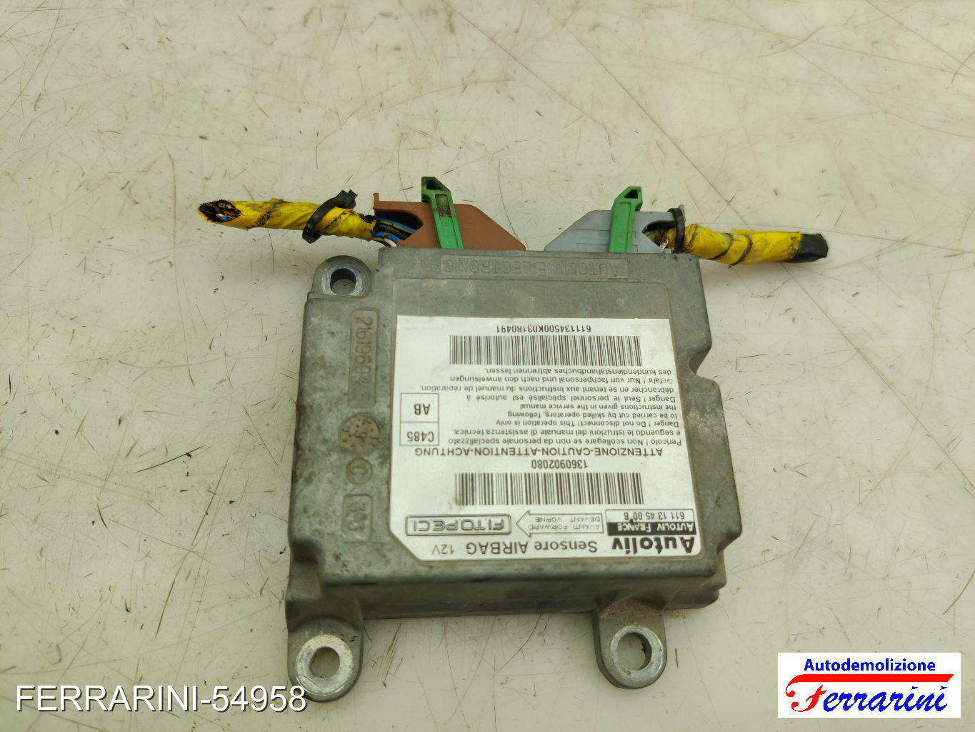 Centralina Airbag CITROEN NEMO AA 2008-2010 611134500B, 1360902080