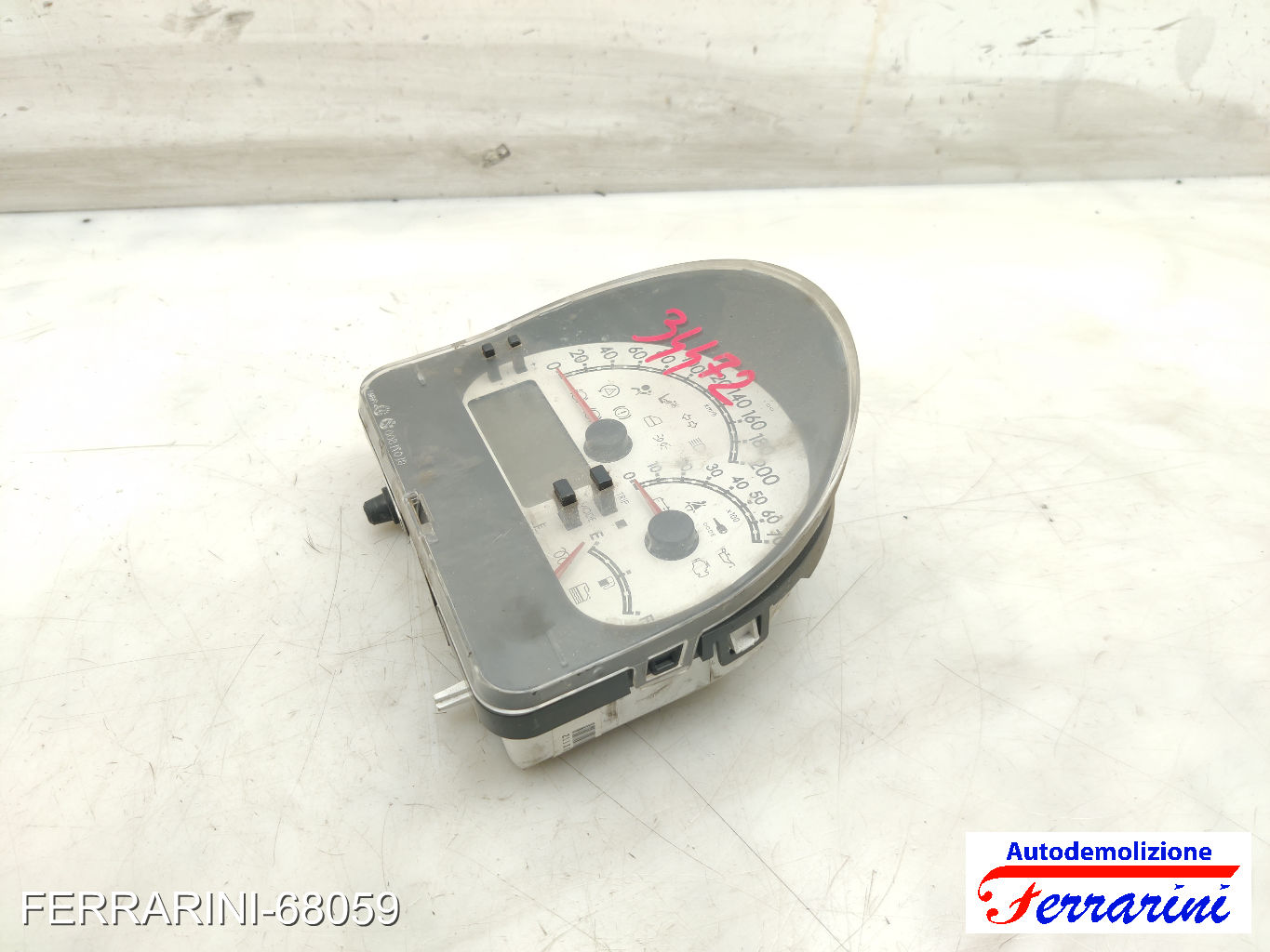 Quadro Contachilometri FIAT MULTIPLA 186 1.9 JTD 2002-2010 51795950, 81269032 9