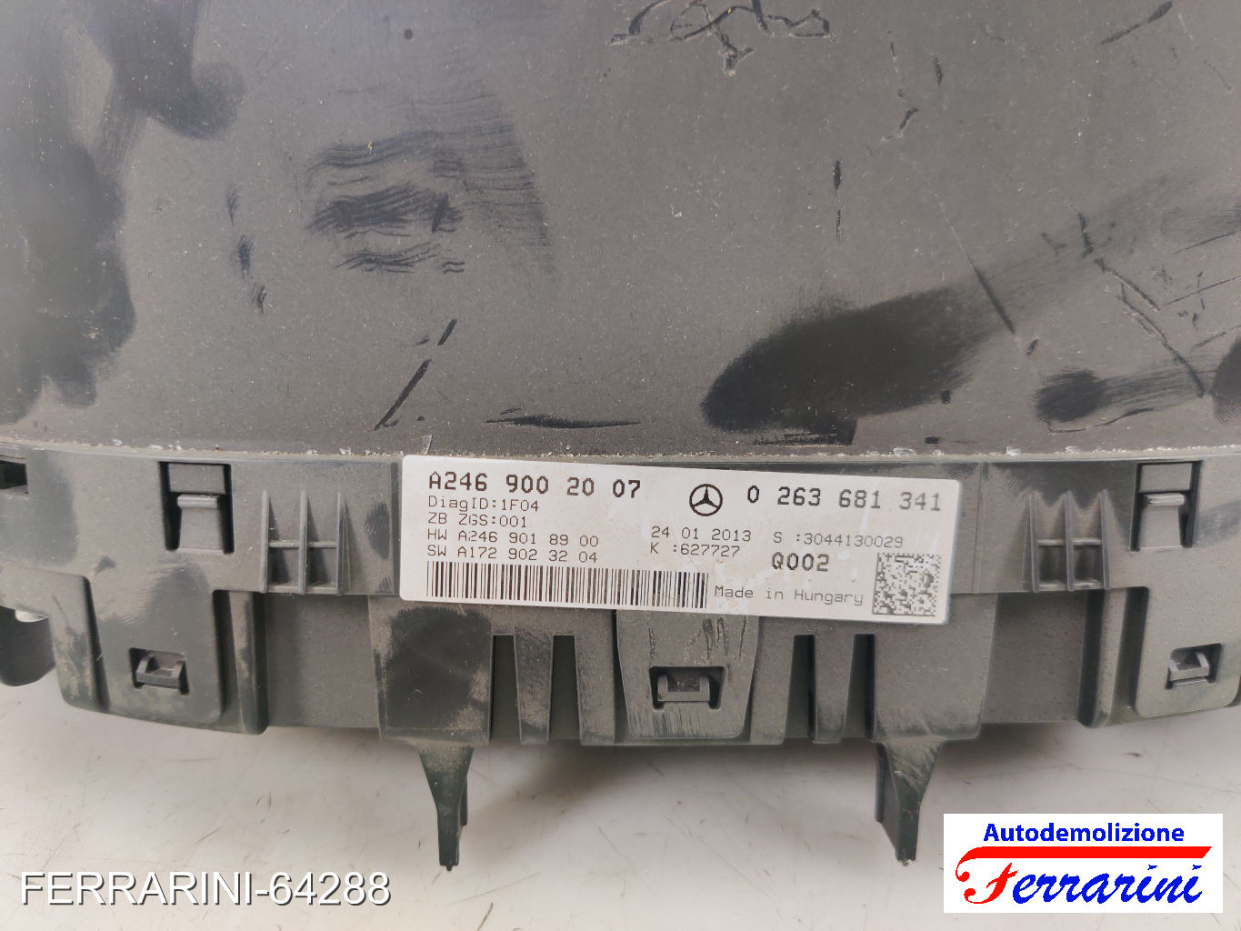 Quadro Contachilometri MERCEDES CLASSE B W242, W246 B 180 CDI 2011-2014 9
