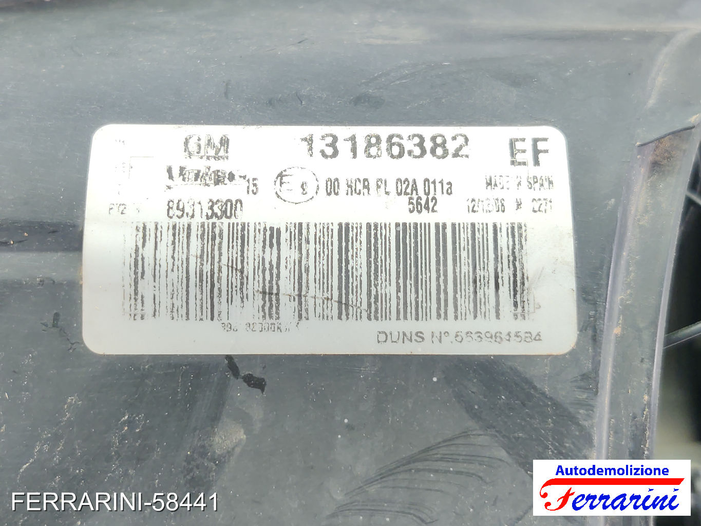 Faro Anteriore OPEL CORSA D S07 2006-2011 destro, dx 93189358, 1216188, 13186382