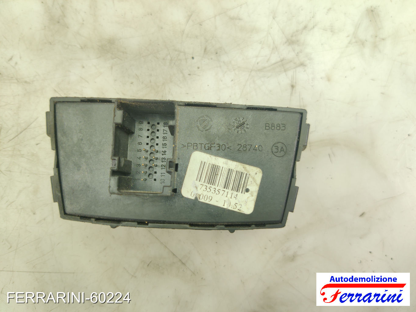 interruttore 4 frecce city FIAT PANDA 169 2003-2012 735357114, 735357113, 08009