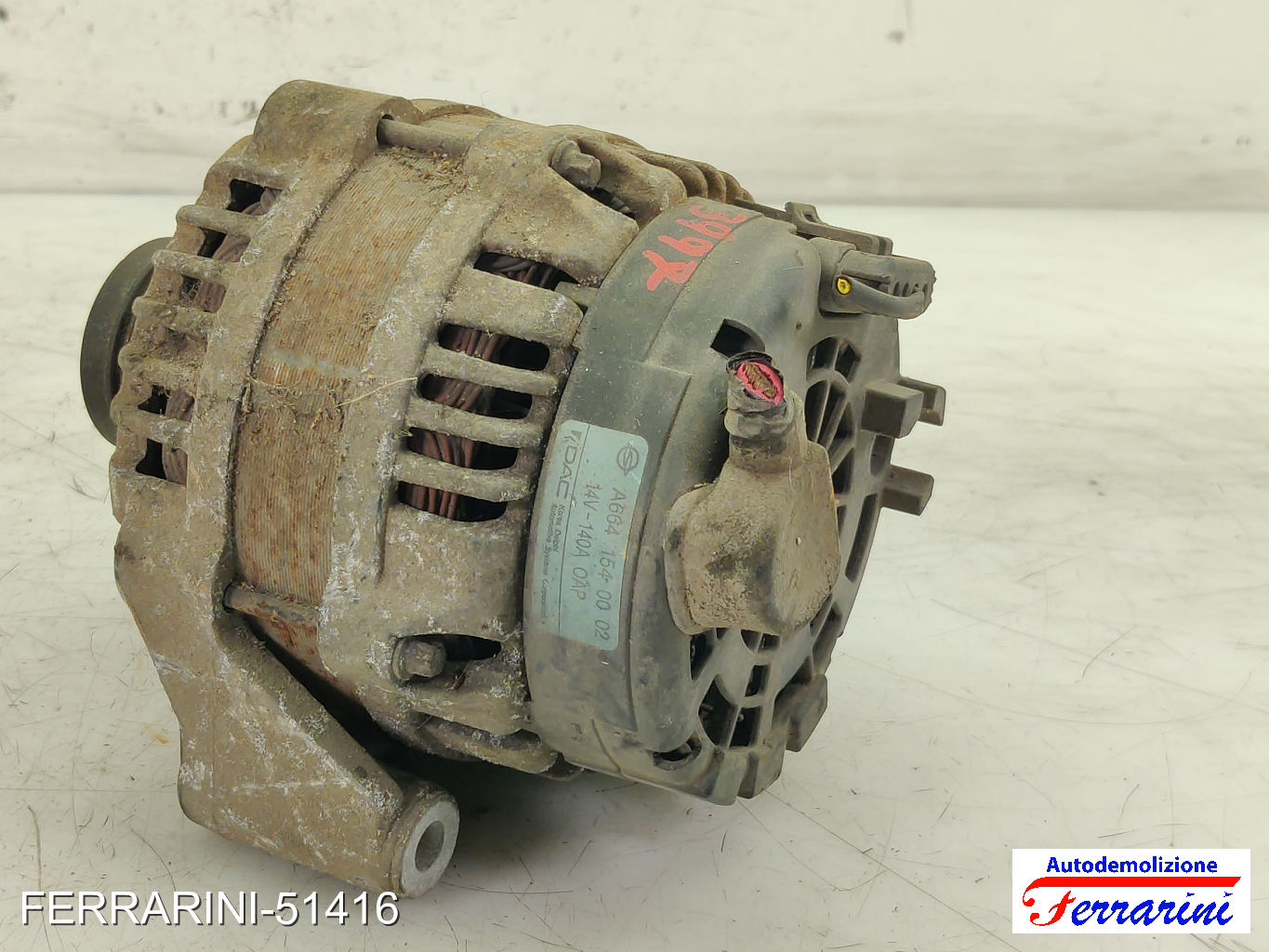 Alternatore SSANGYONG KYRON 2.0 XDI 4X4 2005-2023 A6641540002, 6651540002 7