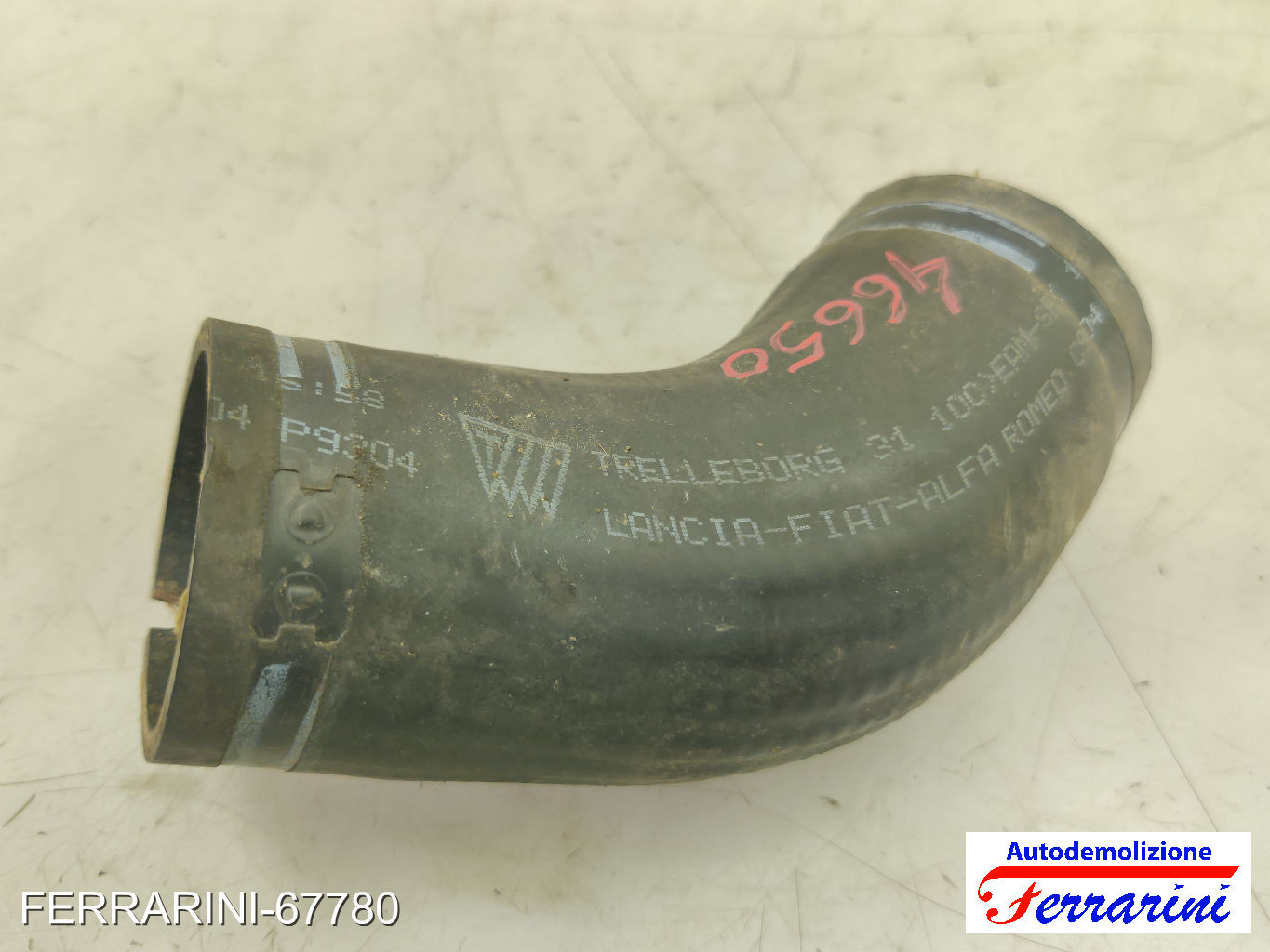 tubo acqua motore 198A4000 ALFA ROMEO MITO 955 1.4 BI-FUEL 2009-2016 51830114