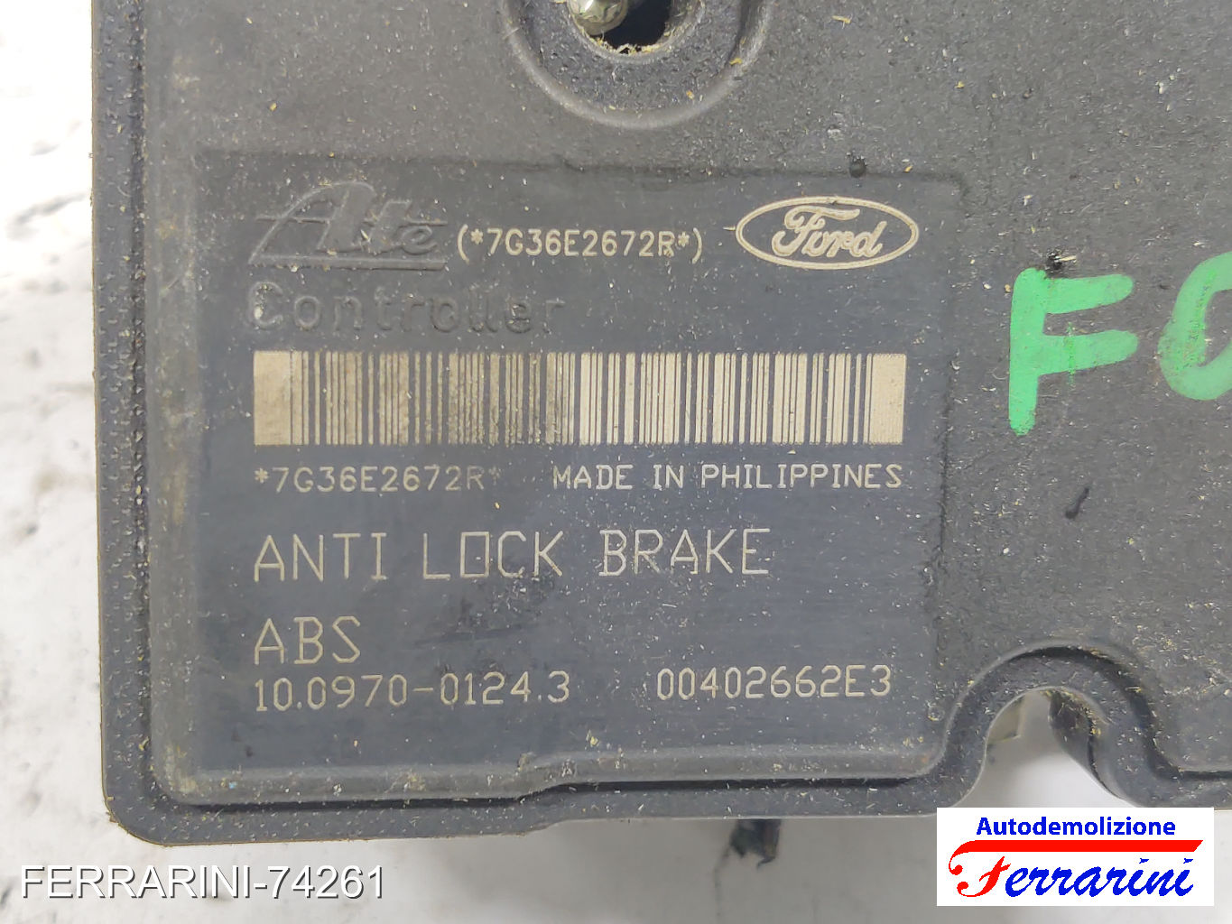 Centralina Pompa Abs FORD FOCUS C-MAX DM2 1.6 TDCI 2003-2007 3M512M110JA