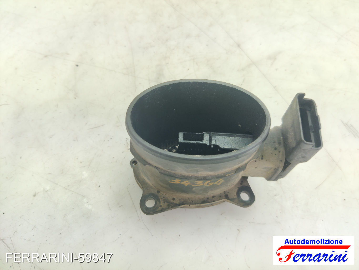 Debimetro PEUGEOT 307 3A/C 1.6 HDI 2005-2009 9650010780, PBTGF30, 1610874680