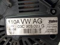 Alternatore VW GOLF 5 VARIANT 1K5 1.4 TSI 2008-2009 TG11C048, 2543291C