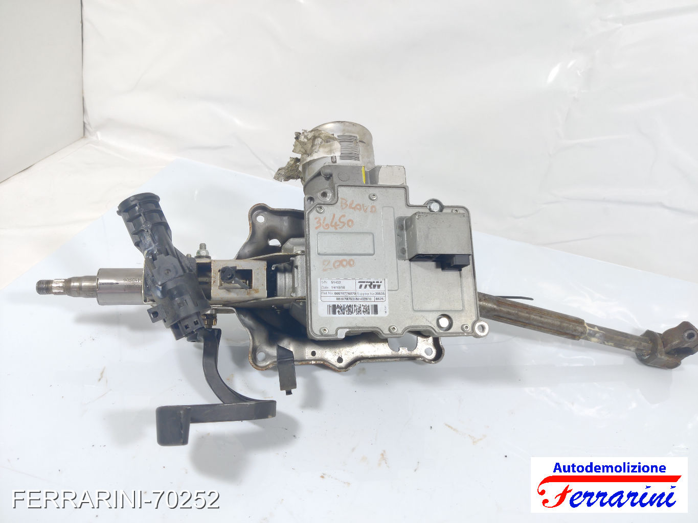 Servosterzo Piantone City FIAT BRAVO 2 198 2008-2014 51915233, 36450, 71769200 16