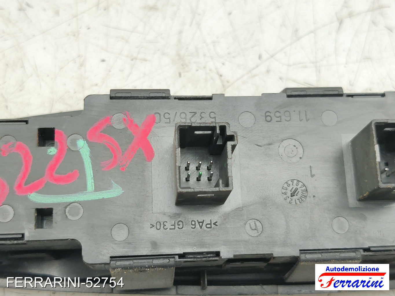Pulsantiera Tastiera Alzavetro CITROEN C4 PICASSO 1 UD 2006-2013 sinistra, sx