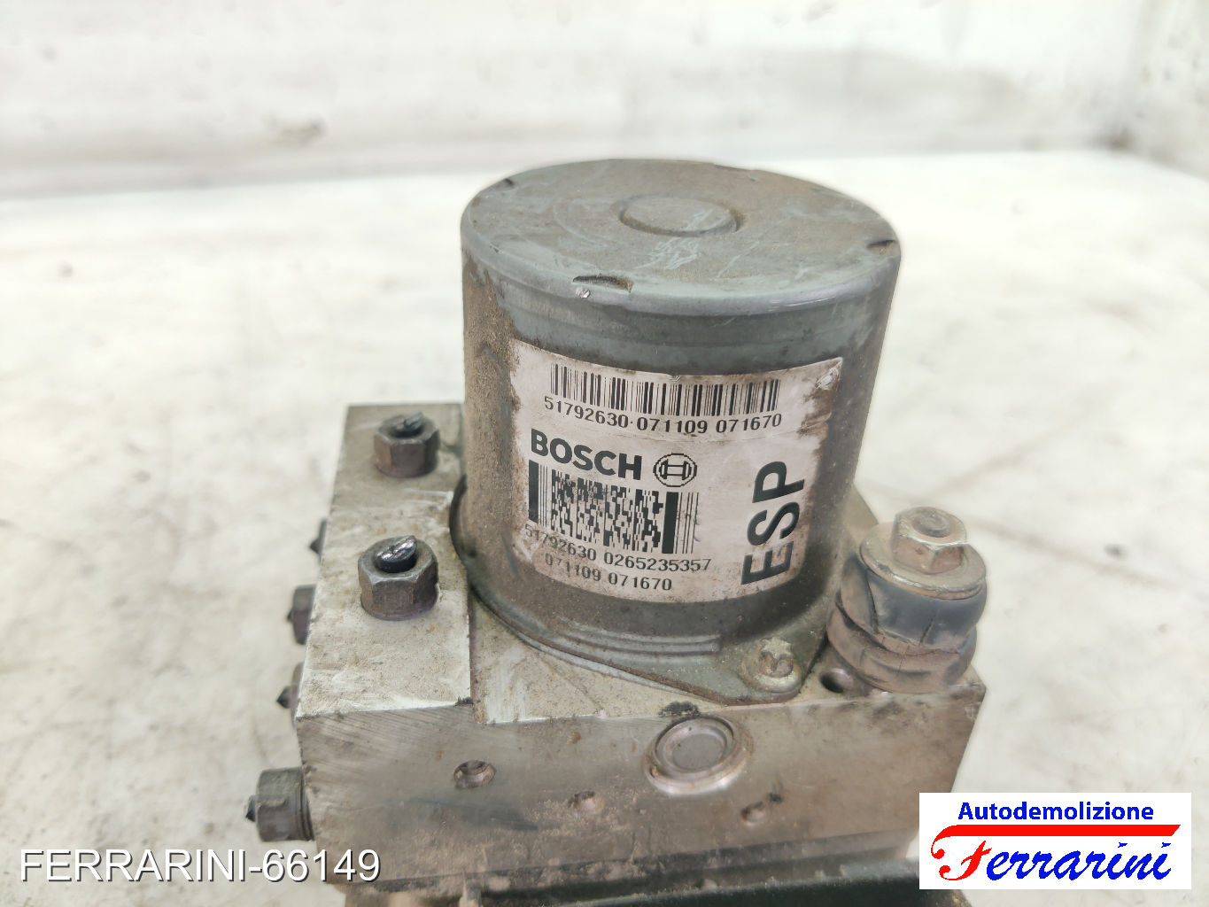Centralina Pompa Abs ALFA ROMEO 147 937 1.9 16V Q2 2004-2010 71737635, 51792630 9