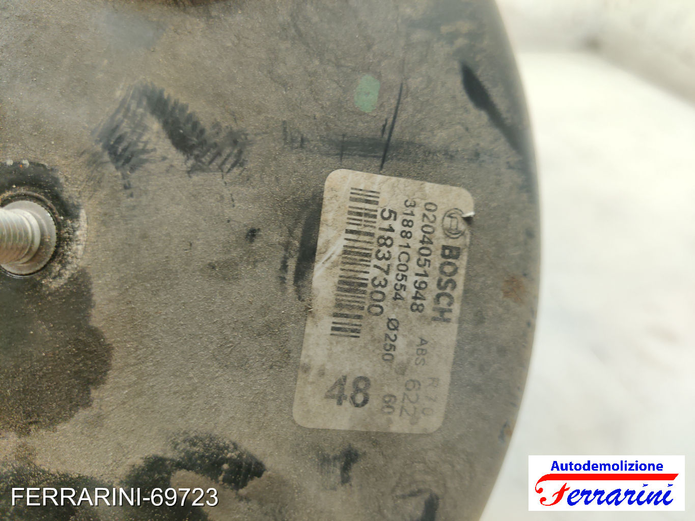 Servofreno LANCIA DELTA 3 844 1.6 D MULTIJET 2008-2014 51837300, 31881C0554 6