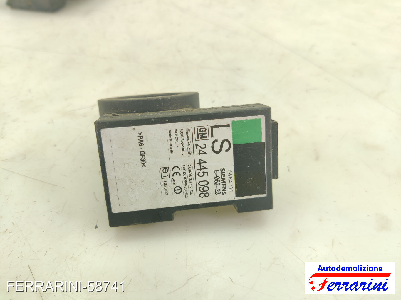 Kit Accensione OPEL ASTRA G SW T98 1.7 DTI 16V 2000-2004 8973065751, 5WK4763 15