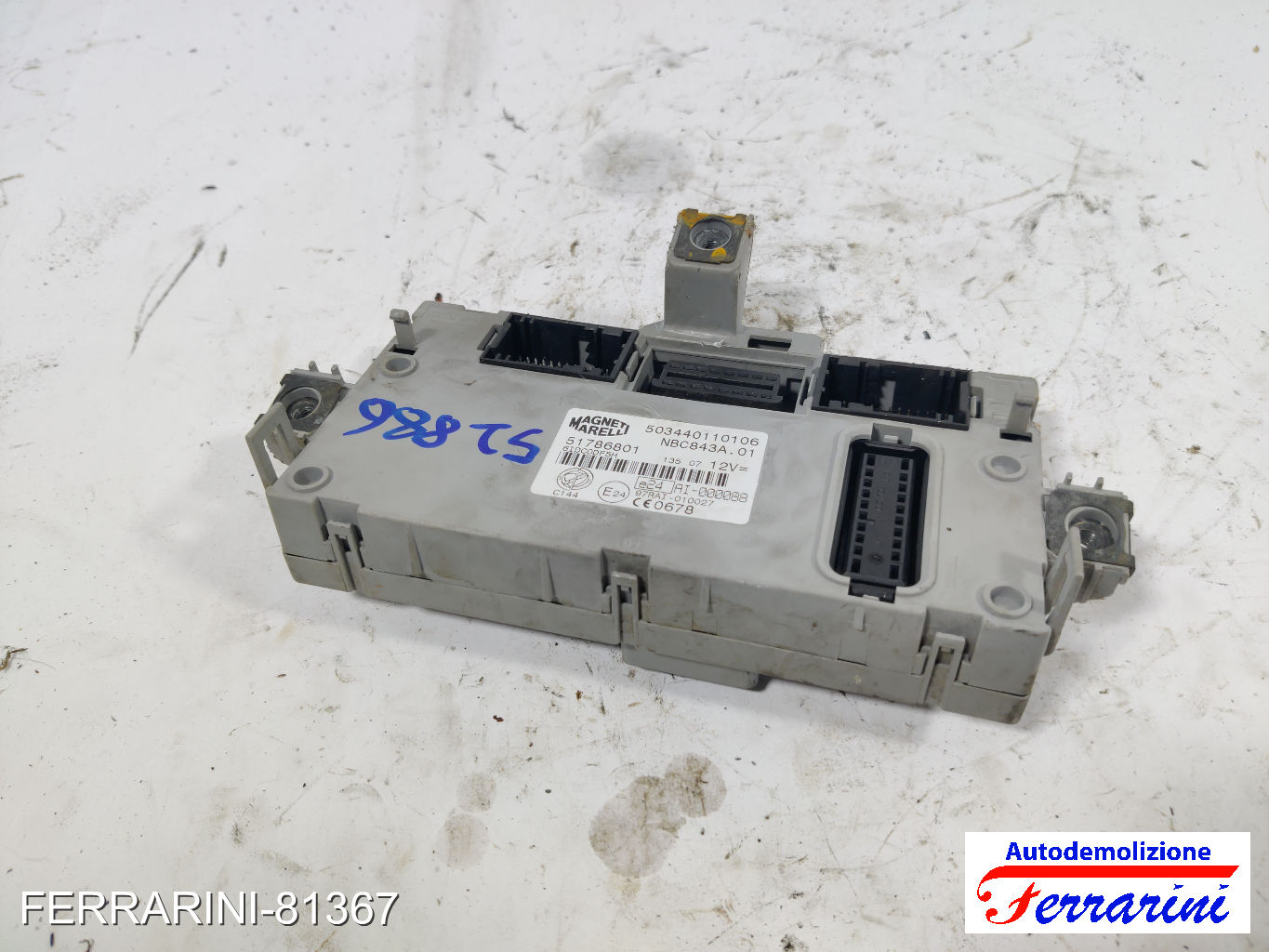 Body Computer LANCIA YPSILON 843 1.2 2003-2011 8
