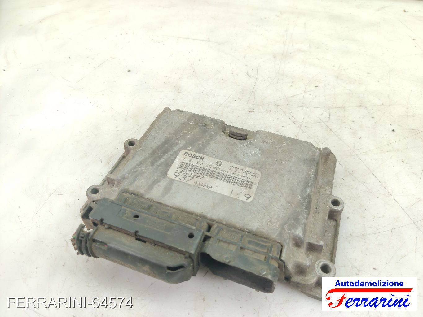 Centralina Motore ALFA ROMEO 147 937 1.9 JTD 2001-2010 73501227, 55185365
