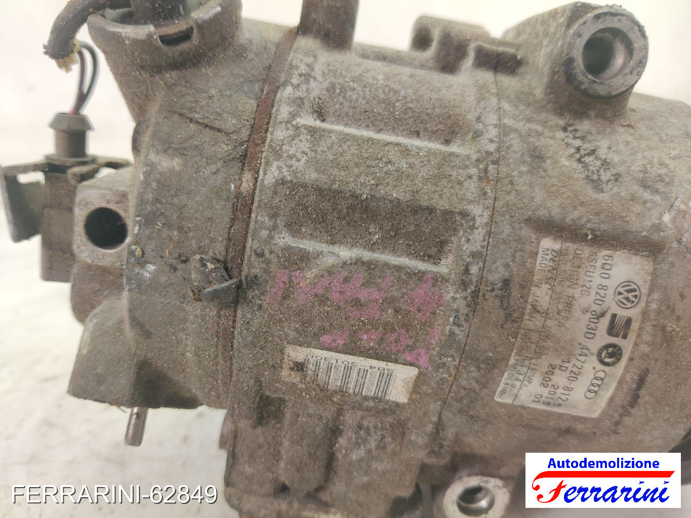 Compressore Clima AUDI A2 8Z0 1.4 TDI 2003-2005 6Q0820803D, 6Q0820803, 6SEU12C