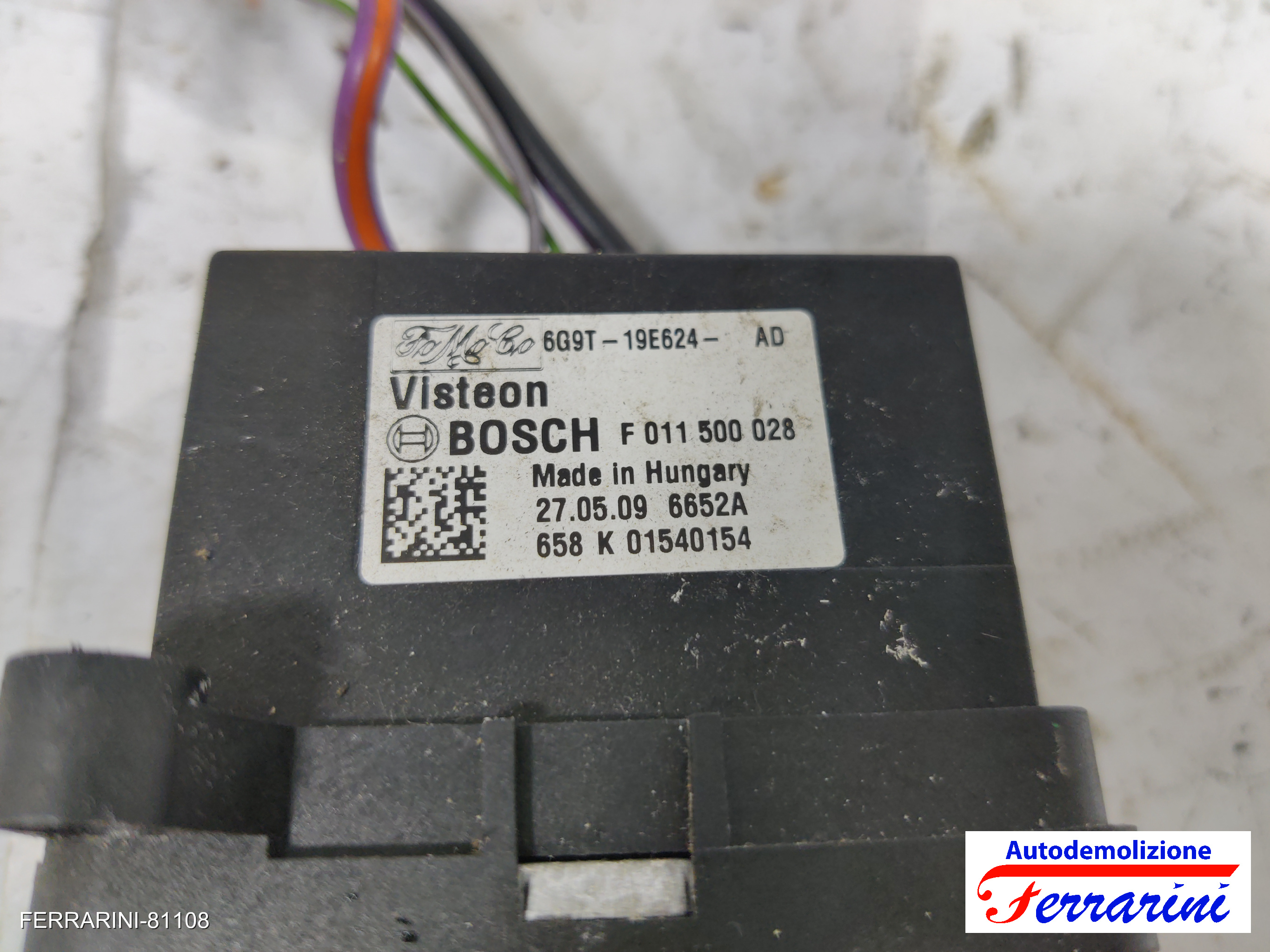 Centralina Ventola Stufa FORD FIESTA 6 CB1, CCN 1.4 TDCI 2008-2012 6G9T19E624AD