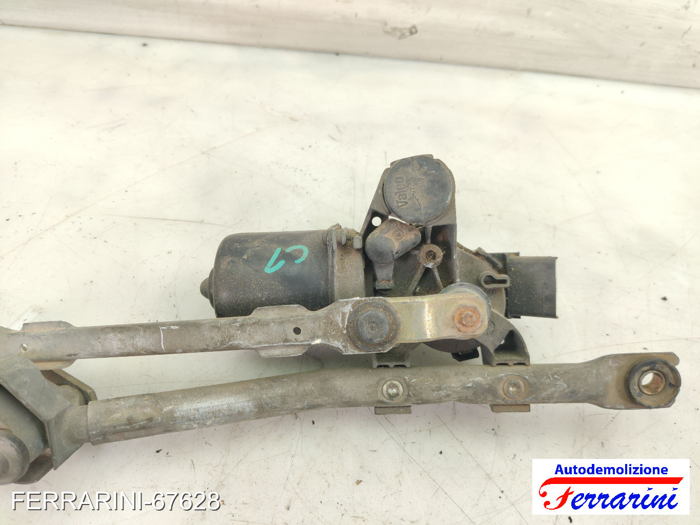 Spazzacqua Motorino Tergicristallo PEUGEOT 107 PM, PN 2005-2014 anteriore 8