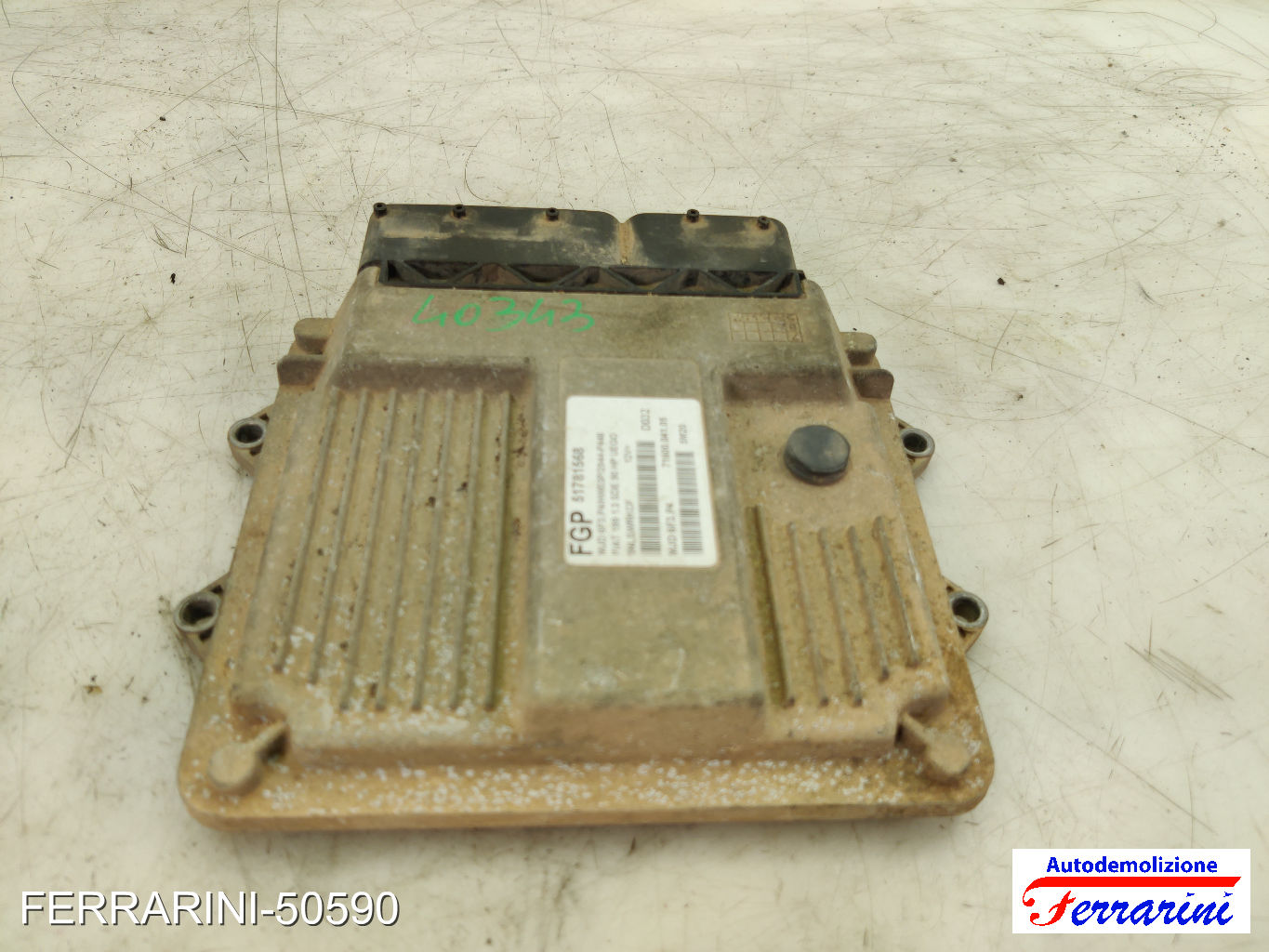 Centralina Motore FIAT GRANDE PUNTO 199 1.3 D MULTIJET 2005-2010 MJD6F3P4