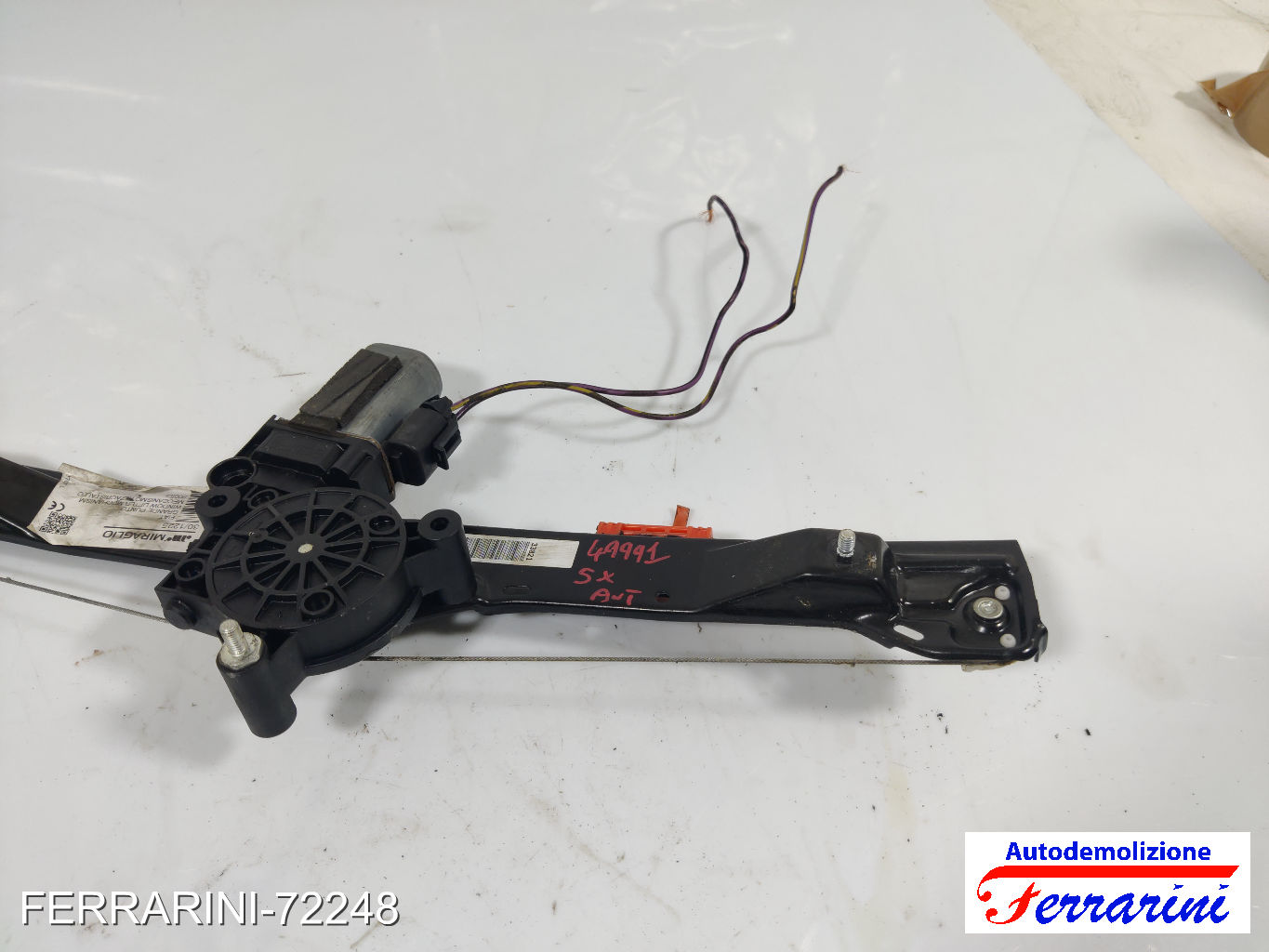 Alzavetro FIAT GRANDE PUNTO 199 2005-2013 sinistro, sx, frontale, anteriore 10