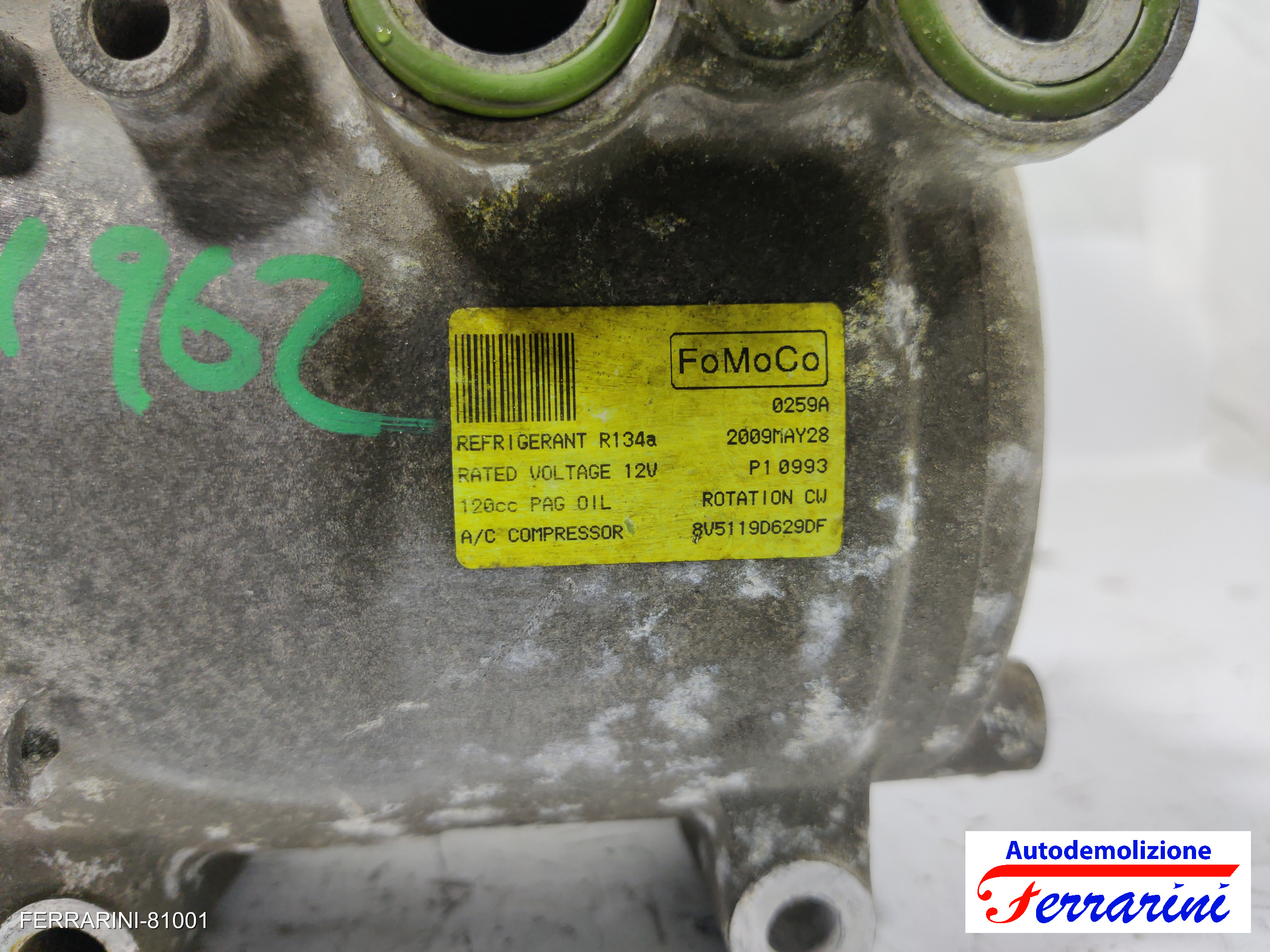 Compressore Clima FORD FIESTA 6 CB1, CCN 1.4 TDCI 2008-2012