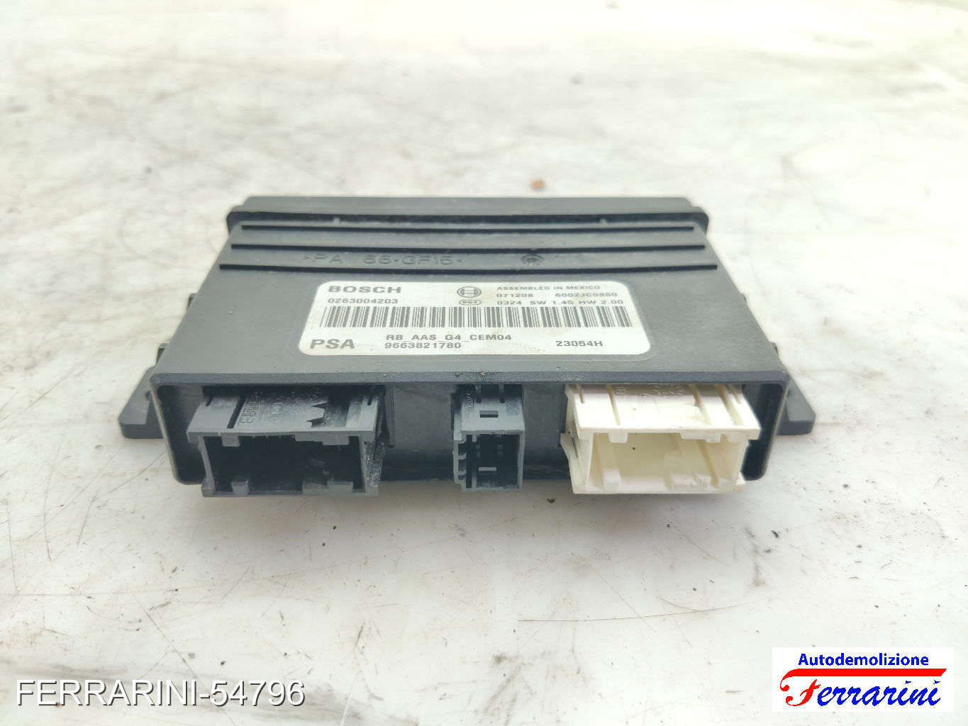 Centralina Sensori Parcheggio CITROEN C4 PICASSO 1 UD 2006-2013 0263004203