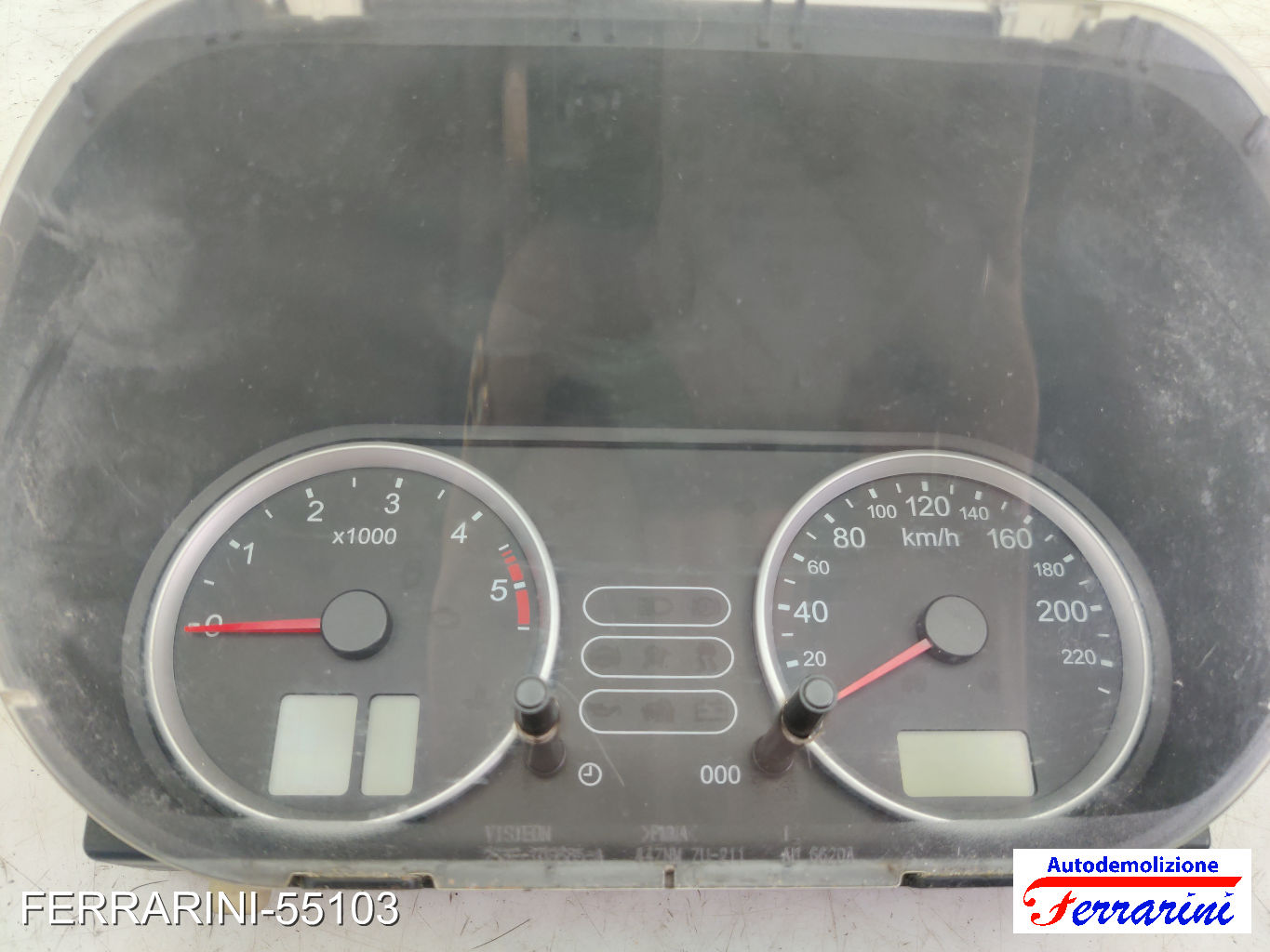 Quadro Contachilometri FORD FIESTA 5 JD, JH 1.4 TDCI 2001-2008 EJC12367826 11
