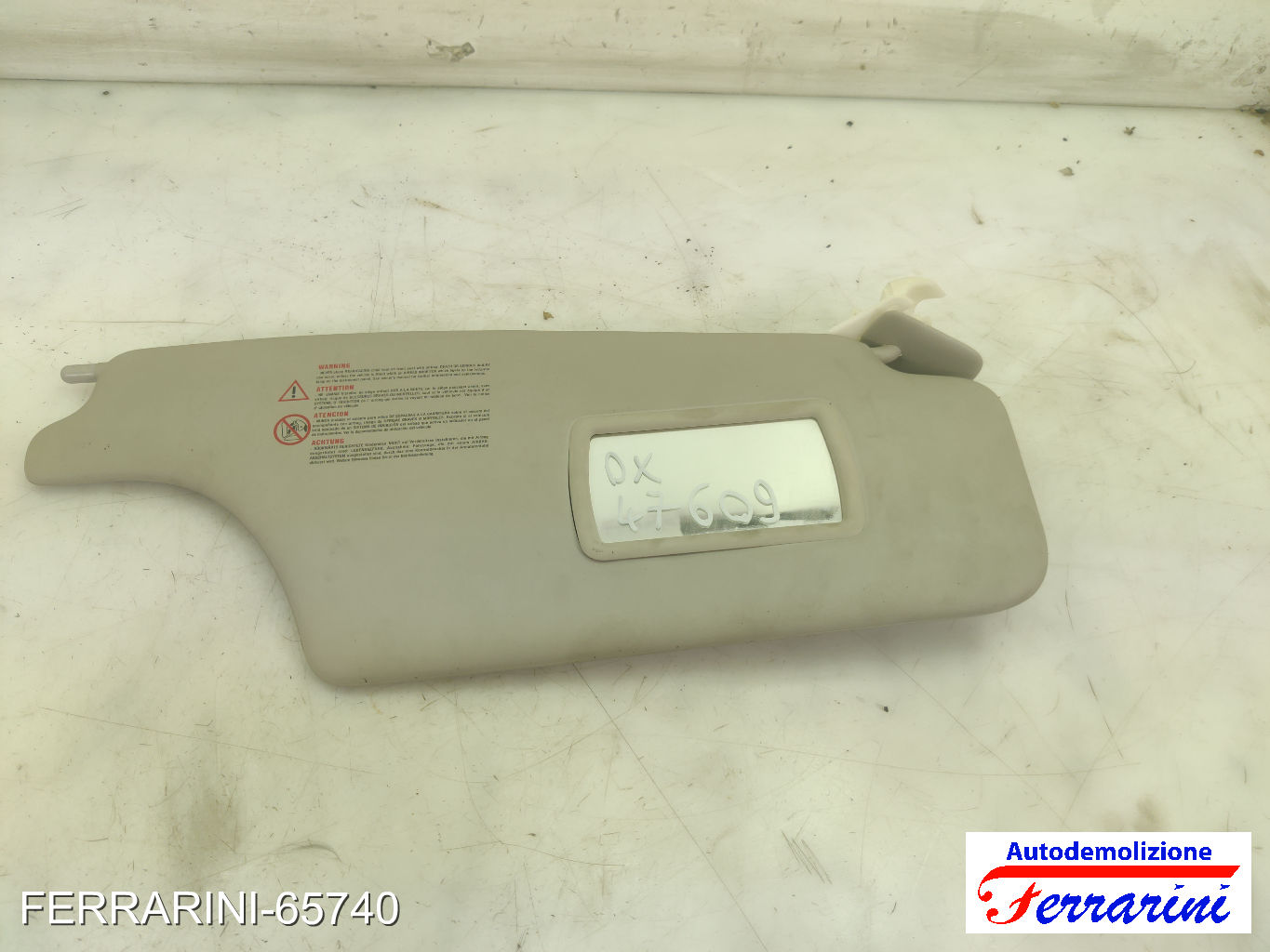 Aletta Parasole RENAULT MODUS F/JP0 2010-2023 destro, dx 8200213199